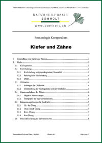 Posturologie Kompendium "Kiefer und Zhne" von Jens Bomholt: Titelblatt