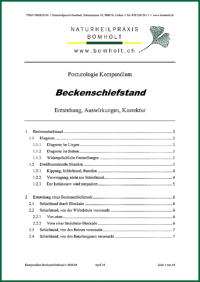 Posturologie Kompendium "Beckenschiefstand" von Jens Bomholt: Titelblatt