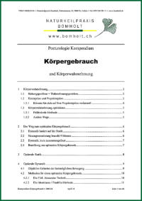 Posturologie Kompendium "Krpergebrauch" von Jens Bomholt: Titelblatt